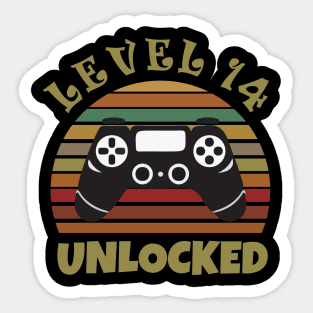 Vintage Video Game Birthday Sticker